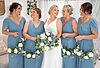 Bridesmaids Only real weddings zara bridesmaids dresses in dusty blue