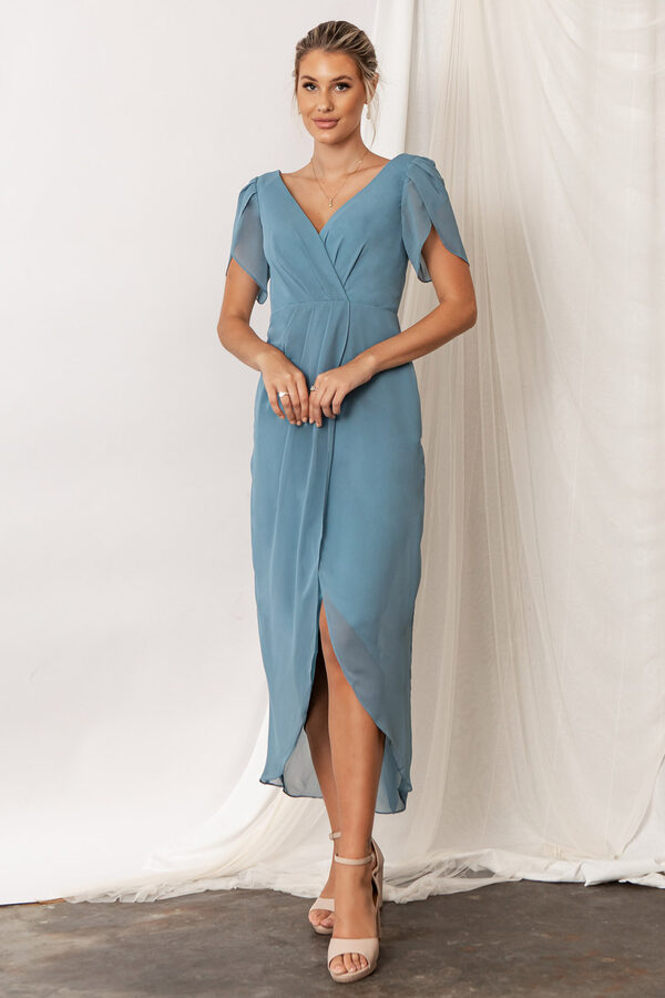 Zara Bridesmaids Dress by Talia Sarah in Dusty Blue 2 Zara Bridesmaid Dresses by Talia Sarah in Dusty Blue