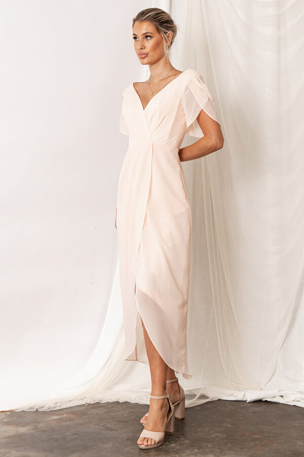 Zara Peony Peach Pink Bridesmaid Dresses by Talia Sarah Zara Peony Peach Pink Bridesmaid Dresses by Talia Sarah