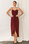 burgundy bridesmaids dress by Talia Sarah