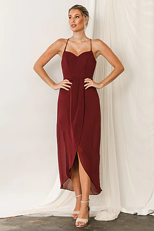 Chloe Mahogany Bridesmaid Dress by Talia Sarah