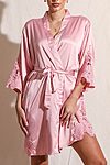 Dusty Pink Satin Bridesmaid Robe For Bridal Party