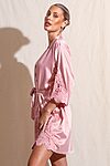 Dusty Pink Satin Bridesmaid Robe For Bridal Party