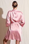 Dusty Pink Satin Bridesmaid Robe For Bridal Party