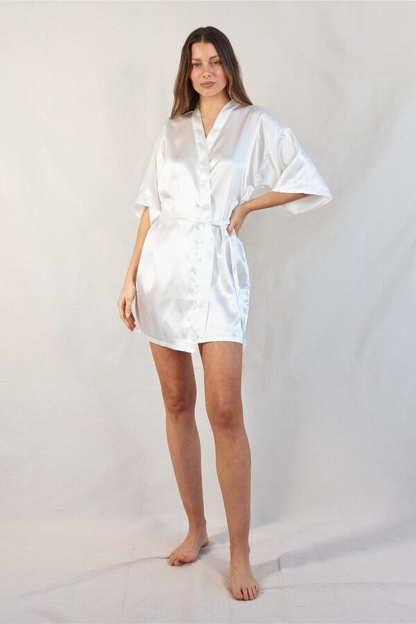 Evie White Personalised Bridal Robes Australia Personalised Bridal Party Robes Plus Size