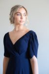 Cara Bridesmaids Dress by Talia Sarah in Navy Blue