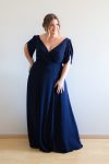 Cara Bridesmaids Dress by Talia Sarah in Navy Blue