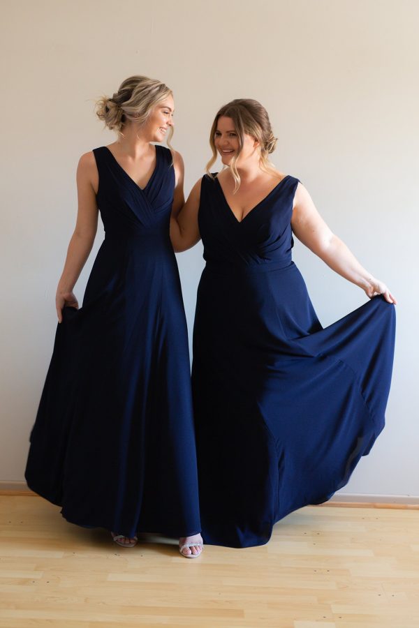 Katja Bridesmaids Dress by Talia Sarah in Navy Blue