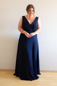 Katja Bridesmaid Dress by Talia Sarah in Navy Blue