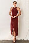 Mila Bridesmaids Dress by Talia Sarah Mahogany Burgundy