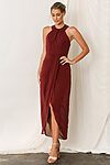 Mila Bridesmaids Dress by Talia Sarah Mahogany Burgundy
