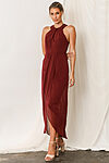 Mila Bridesmaids Dress by Talia Sarah Mahogany Burgundy