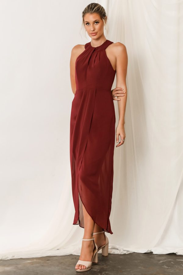 Mila Bridesmaids Dress by Talia Sarah Burgundy3 Mila Bridesmaids Dress by Talia Sarah Mahogany Burgundy