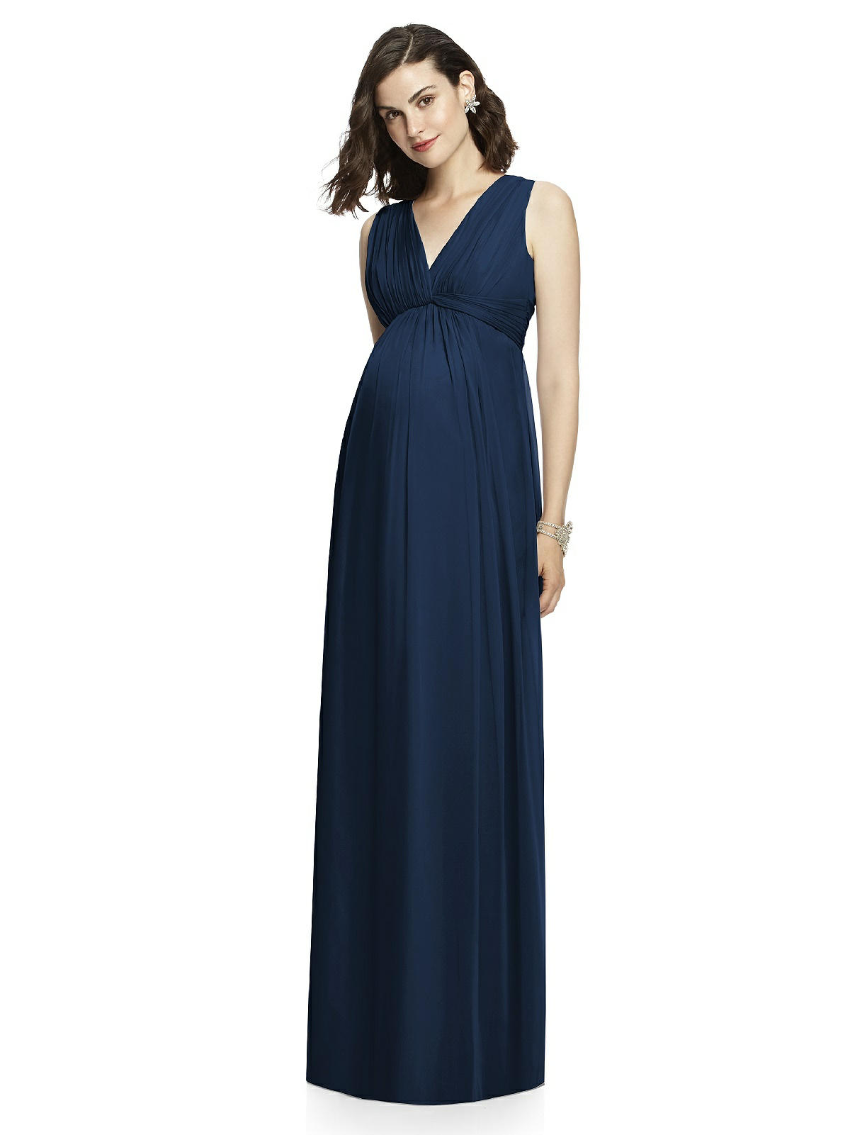 Rylee Maternity Bridesmaid Dress by Dessy - Midnight Blue