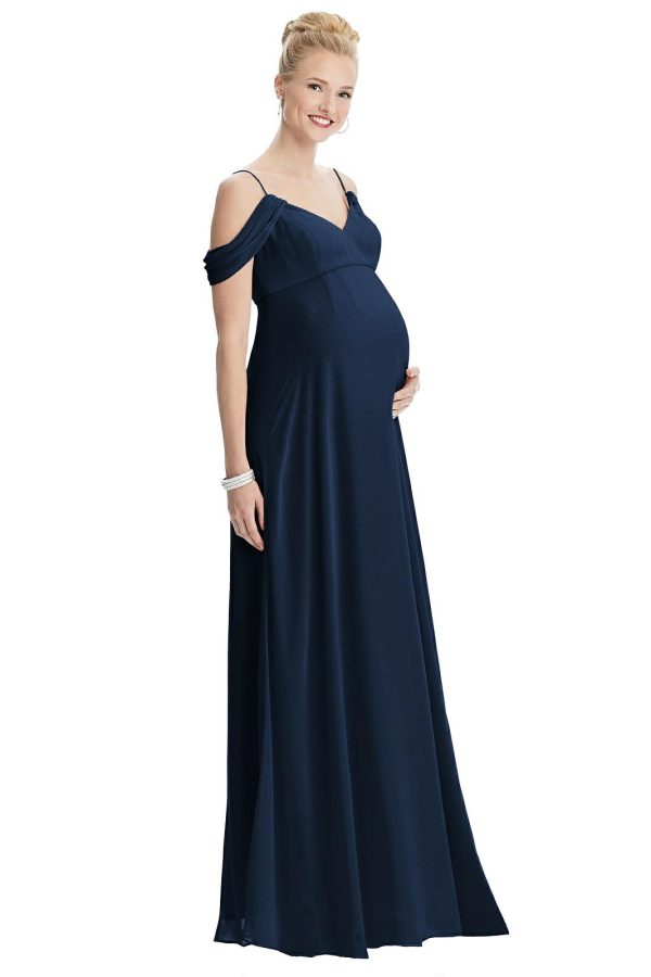 Casey Maternity Bridesmaids Dress by Dessy - Midnight Blue