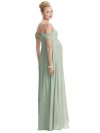 Casey Maternity Bridesmaids Dress by Dessy - Willow Green