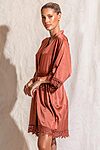 Ella Sage Green Lace Satin Bridesmaids Robe - EllaLaceBridesmaidRobeCinnamonRustOrange3