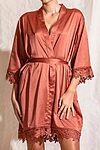 Ella Sage Green Lace Satin Bridesmaids Robe - EllaLaceBridesmaidRobeCinnamonRustOrange4