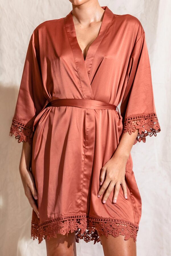 EllaLaceBridesmaidRobeCinnamonRustOrange4 Ella Sage Green Lace Satin Bridesmaids Robe - EllaLaceBridesmaidRobeCinnamonRustOrange4