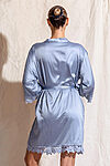 Ella Sage Green Lace Satin Bridesmaids Robe - EllaLaceBridesmaidRobeDustyBlue5