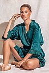 Ella Sage Green Lace Satin Bridesmaids Robe - EllaLaceBridesmaidRobeEmeraldGreen6