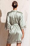 Ella Sage Green Lace Satin Bridesmaids Robe - EllaLaceBridesmaidRobeSageGreen9