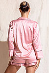 Harmony Dusty Rose Pink Satin Bridesmaids Pyjamas - Leniflashes Bridesmaidsonly 4272
