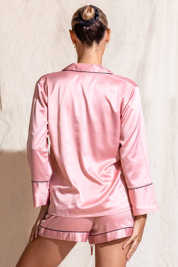 Leniflashes_Bridesmaidsonly-4272 Harmony Dusty Rose Pink Satin Bridesmaids Pyjamas - Leniflashes Bridesmaidsonly 4272