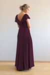 Berry Burgundy Bridesmaid Dresses with Sleeves