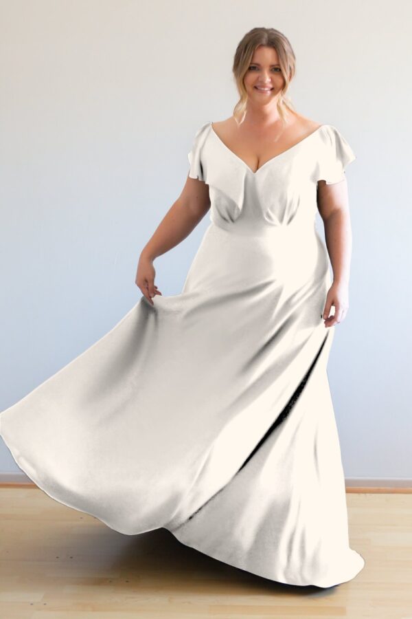 Ivory Bridesmaid Dresses Under Plus Size
