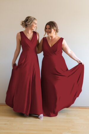 Wine Red Bridesmaid Dresses Cheap