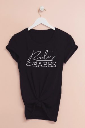 Bridal babe fitted t-shirts black