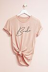 Bride T Shirt in Blush Pink