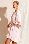 Blush Pink Cotton Ruffle Bridesmaid Proposal Bridal Party Robes
