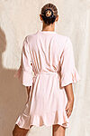 Blush Pink Cotton Ruffle Bridesmaid Proposal Bridal Party Robes
