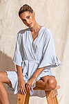 Light Blue Cotton Ruffle Bridesmaid Proposal Bridal Party Robes