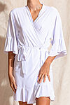 White Cotton Ruffle Bridesmaid Proposal Bridal Party Robes