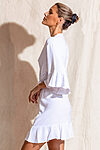White Cotton Ruffle Bridesmaid Proposal Bridal Party Robes