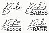 Bride’s Babes T Shirt in Black - FontsChart