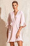 Olivia Blush Pink Cotton Ruffle Bridesmaid Proposal Bridal Party Robes