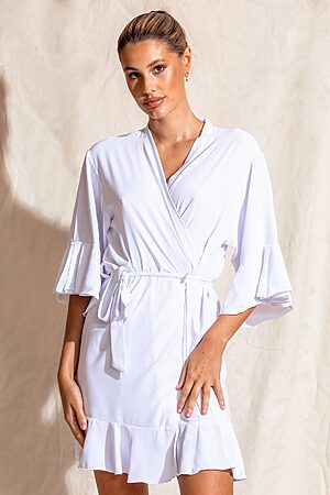 White Cotton Ruffle Bridesmaid Proposal Bridal Party Robes