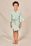 Olivia Ruffle Kids Robe Flower Girls Sage Green