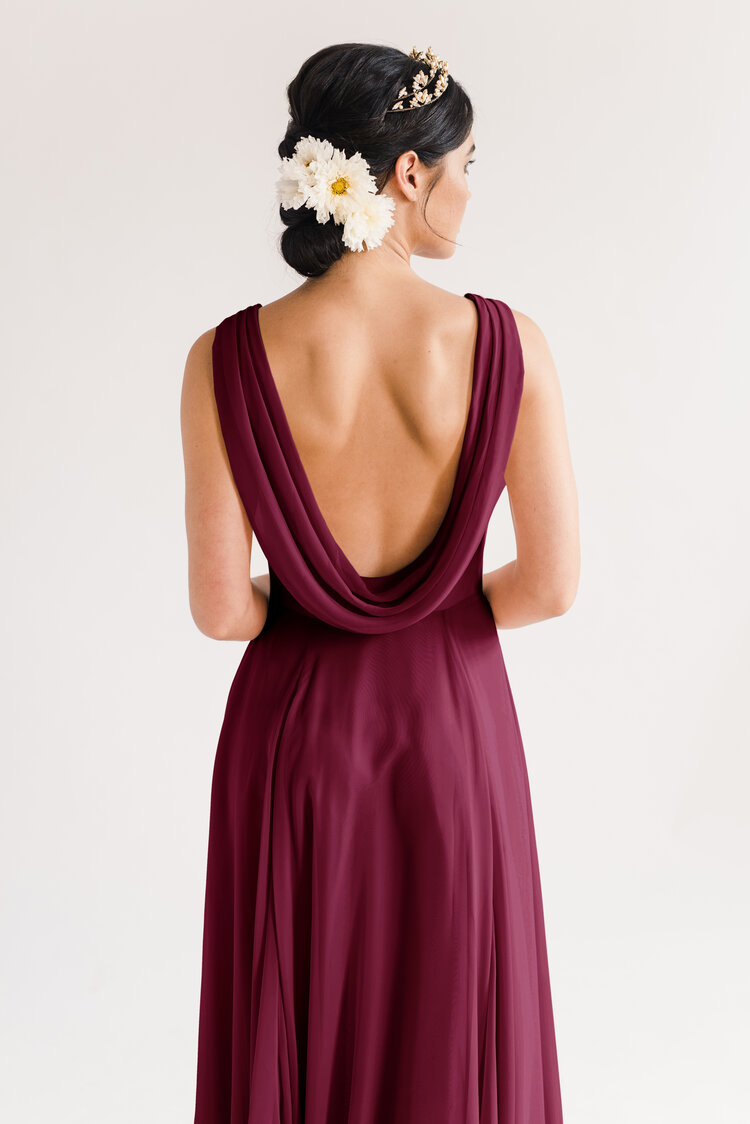 athena burgundy dress Baobab Athena Dress in Strawberry – TrenLend main image 1