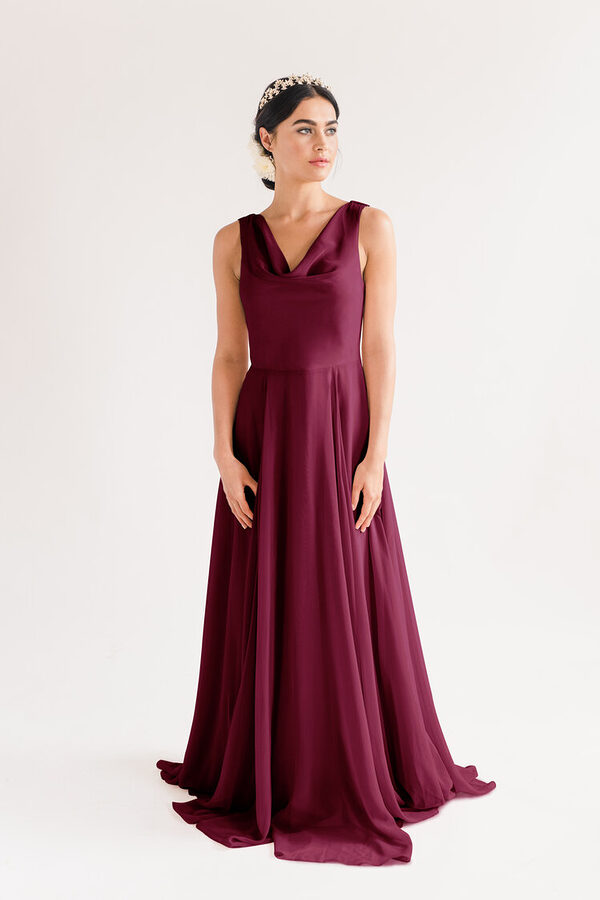 Athena Bridesmaid Dress by TH&TH - Roseberry Red Athena Bridesmaid Dress by TH&TH - Roseberry Red