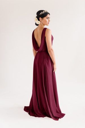 Athena Bridesmaid Dress by TH&TH - Roseberry Red