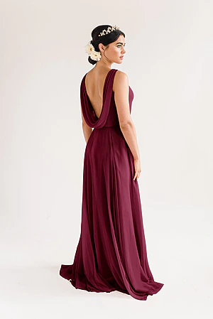 Athena Bridesmaid Dress by TH&TH - Roseberry Red