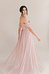 Bardot Bridesmaid Dress by TH&TH - Smoked Blush
