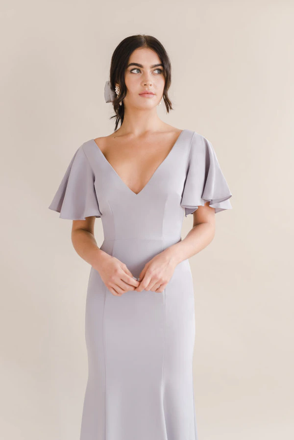 TH&TH Celeste Bridesmaid Dress - Dove Grey | Bridesmaids Only