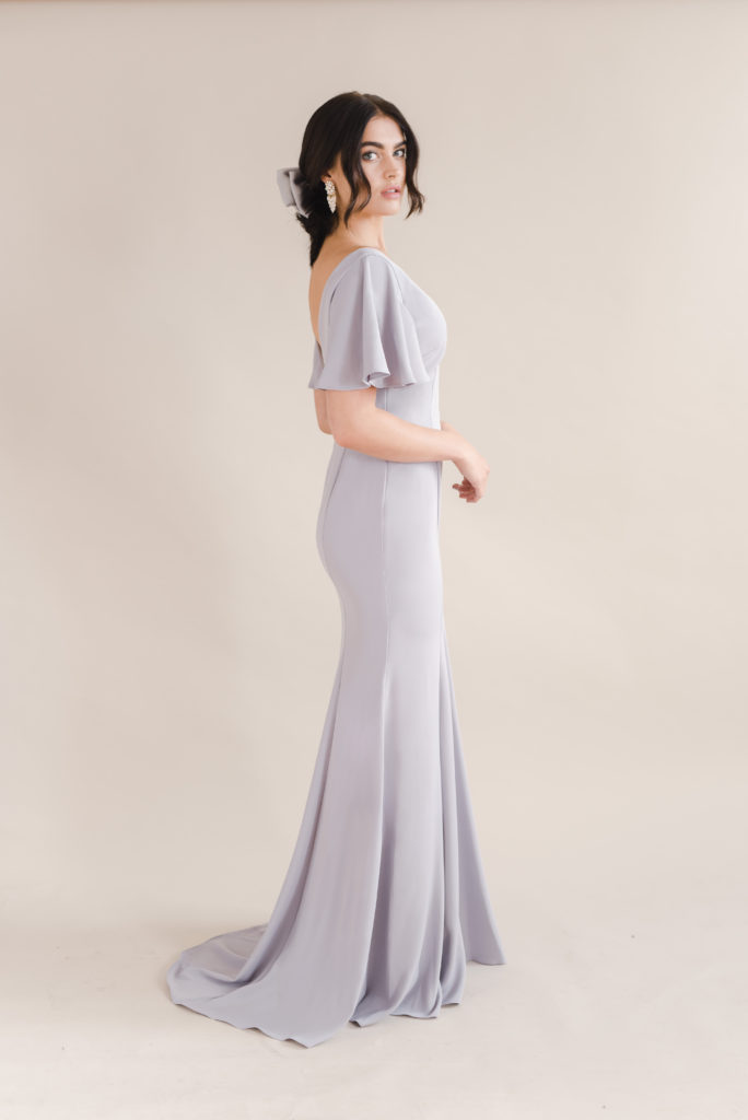 TH&TH Celeste Bridesmaid Dress - Dove Grey | Bridesmaids Only
