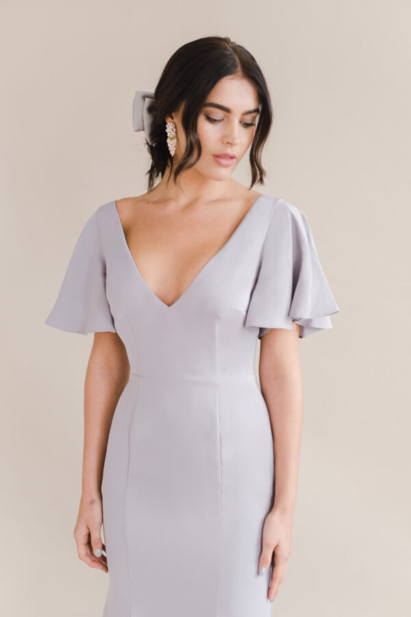Celeste Bridesmaid Dress by TH&TH - Dove Grey Celeste Bridesmaid Dress by TH&TH - Dove Grey